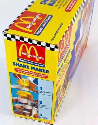Mcdonalds Happy Meal Magic Shake Maker 1993 Vintage Mattel Toy Playset