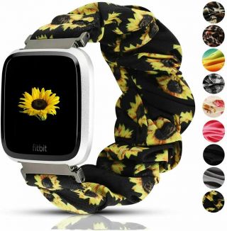 Scrunchie Loop Band Strap For Fitbit Versa/fitbit Versa 2/fitbit Versa Lite