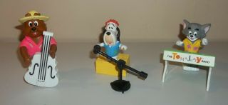 Tom And Jerry Band Figures - Spike,  Droopy,  Tom - 1989 Mcdonalds