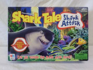 Dreamworks Shark Tales Shark Attack Board Game [ Hasbro 2004 ]