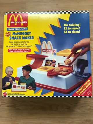 Mattel Mcdonalds Happy Meal Magic Mcnugget Snack Maker Playset 1993