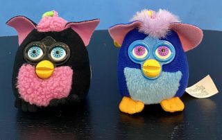Mcdonlads Furby Keychain/backpack Clips From 2000