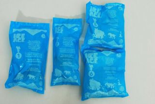 2002 Burger King Ice Age Meal Toys: 4 Different Nos 1,  2,  5,  6