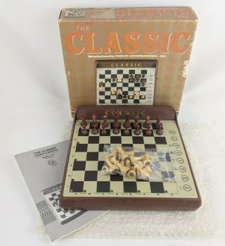 The Classic 1985 Electronic Chess Model Cc8 Game Fidelity Nm Complete