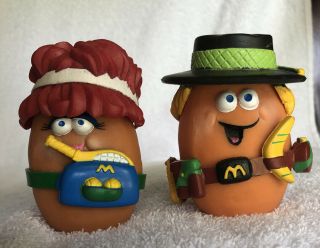 Two Mcdonald’s Mcnugget Buddies Chicken Nugget Buddy Happy Meal Toys 1988