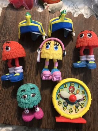 Vintage 1980’s Mcdonald’s Happy Meal Toys 4 Fry Guys Ronald Clock Collectible