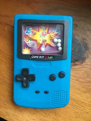 1995 - 2000 Nintendo Game Boy Color Blue Burger King Ball Game Toy