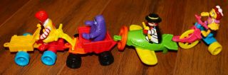 1991 Mcdonald’s Happy Meal Toys “connectibles” Vintage Complete Set Of 4