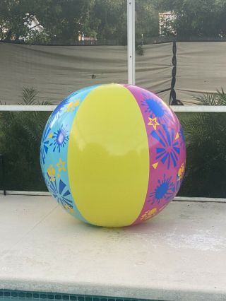 Rare Banzai Humongo Sports Mega 65in Beach Ball Inflatable Pool Float
