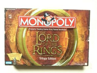 Parker Brothers 2003 Monopoly The Lord Of The Rings Trilogy Edition Complete Set