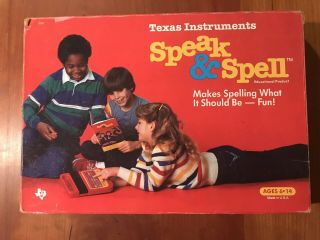 Vintage 1986 Texas Instruments Speak & Spell And It