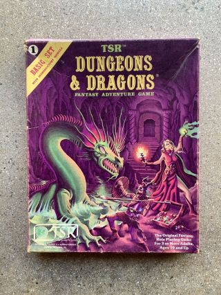 Tsr Dungeons & Dragons Basic Set Fantasy Adventure Game (1982)