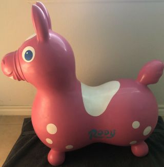 Rody Pink Bouncing Hobby Horse Toy Vintage/retro 1984 Ledraplastic Of Italy