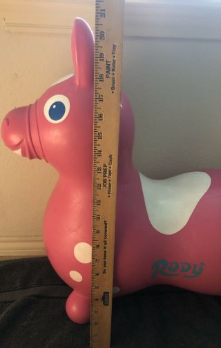 Rody Pink Bouncing Hobby Horse Toy Vintage/Retro 1984 LedraPlastic Of Italy 3