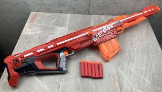 Nerf N - Strike Elite Centurion Mega Blaster Toy Mega Dart Gun With 6 Darts 100ft