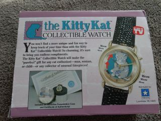 Vintage The Kitty Kat Collectible Wrist Watch.  New/sealed As Seen On Tv 80 