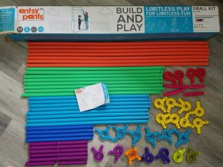 Antsy Pants Build And Play Small Kit,  Poles & Connectors Complete,  Ball Pit 68pc