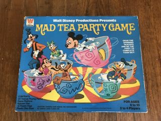 Mad Tea Party Board Game Whitman Vintage 1972 Disney Complete