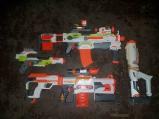 Nerf Modulus Ecs - 10,  Recon Mk Ii And Ionfire W/ Attachments