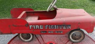 Vintage Fire Fighter Truck Pedal Car Sears No.  508