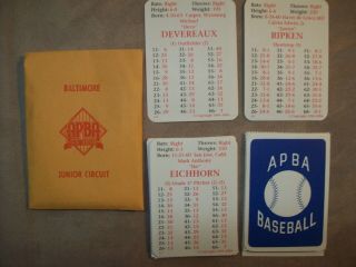 1994 Apba Baseball Cards With Xbs And Master Game Symbols Complete