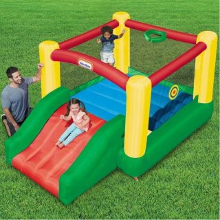 Little Tikes Jr.  Dunk N Toss Inflatable Bounce House Bouncer Jumping Castle