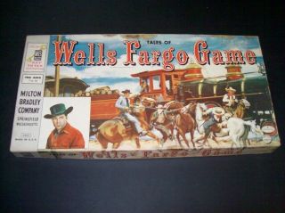 Vintage Board Game 1959 Tales Of Wells Fargo
