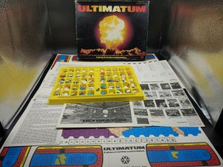 Vintage Ultimatum Board Game - A Game Of Nuclear Confrontation.  Mostly Complete