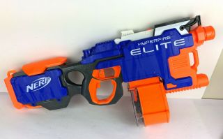 Nerf N - Strike Elite Hyperfire Motorized Dart Blaster Gun With 25 Round Mag