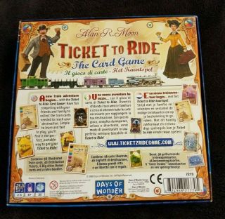 Ticket to Ride,  Card Game,  Family,  Fun,  Days Of Wonder,  8 to adult,  train,  states 2