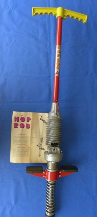 Vintage Hop Rod Motorized Gas Powered Pogo Stick W/ Instructions Chance Mfg Usa