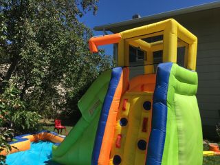 Banzai 90321 Slide N Soak Splash Park Inflatable Outdoor Kids Play Center