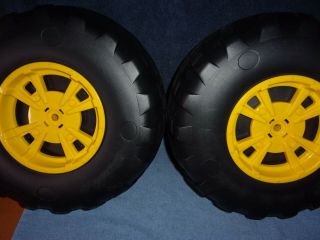 John Deere Peg Perego Gator Xuv Rear Wheel Set (2 Tires) Left & Right -