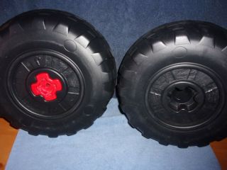 John Deere Peg Perego Gator XUV Rear Wheel Set (2 Tires) Left & Right - 3
