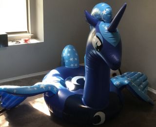 Inflatable Stormblaze Reach For The Moon Pool Ride - On From Horseplay Toys