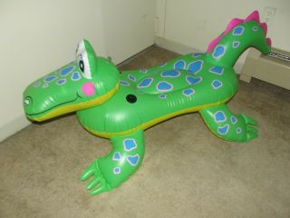 Inflatable Blow Up 56 Inch Alligator From Intex 1997.