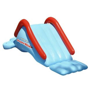 Swimline Splash Inflatable Pool Water Slide Play Center With Sprayer,  Blue.