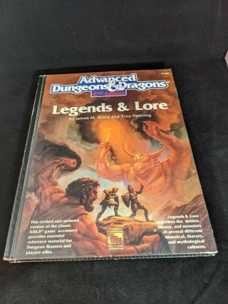 Advanced Dungeons And Dragons 2nd Edition Legends & Lore 2108