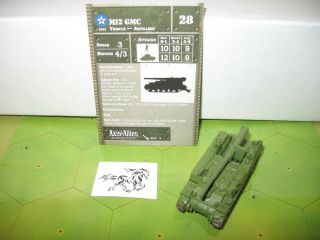 Axis & Allies Eastern Front M12 Gmc With Card 9/60