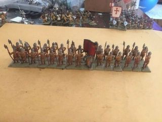 25mm Metal Medieval Men At Arms With Voulge 30 Count