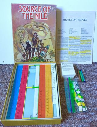 Vintage Source Of The Nile Avalon Hill Board Game 1979