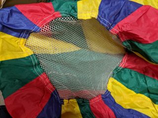 Childrens Corolful 24 Foot Indoor Outdoor Parachute With Handles & Bag Photo