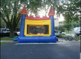 Commercial Size 15x15 Bounce House Bouncy House With Blower With.