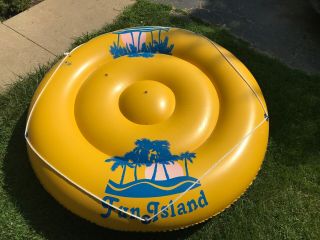 Vintage 1996 Intex Wet Set Fun Island Pool Or Lake Float Inflatable 60”