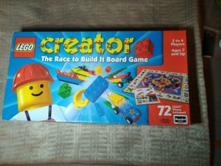 Vintage 1999 Lego Creator - The Race To Build It Board Game Complete