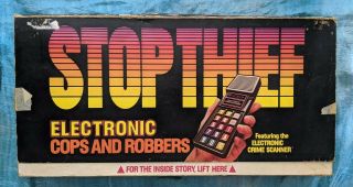 Vintage 1979 Stop Thief Electronic Cops And Robbers Game 100 Complete