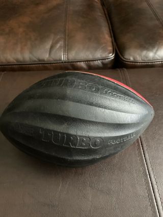Nerf Turbo Football Red And Black 1989 Parker Brothers Vintage