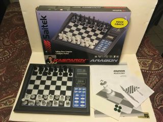 Saitek Kasparov Alchemist Chess Electronic Board Game Computer Clock Teach Modes