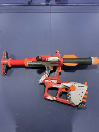 Nerf Titan As - V.  1 Complete With All Three Blasters And Rocket
