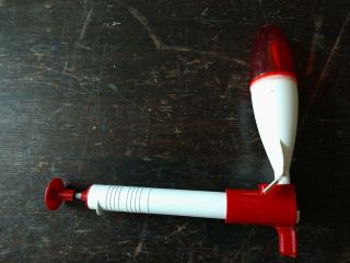 60s 70s Park Plastics Water Rocket / Launcher Toy Holds Pressure Shape